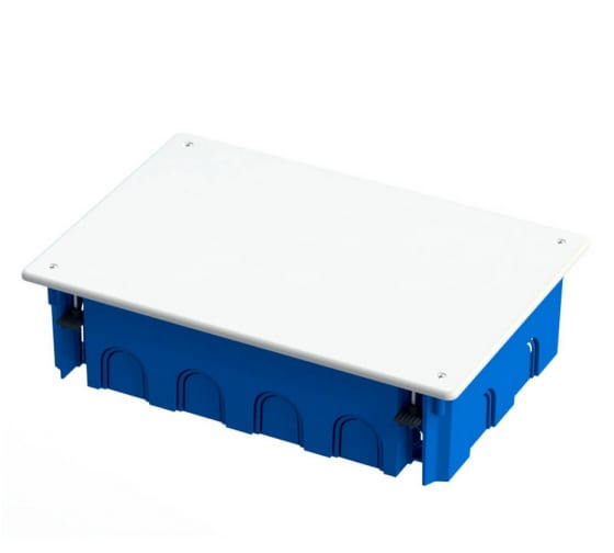   E2E4 Коробка распределительная прямоугольная 25.6 см x 17.1 см, глубина 7 см, скрытый монтаж, IP20, вводов:14, с крышкой, Промрукав (80-0980)