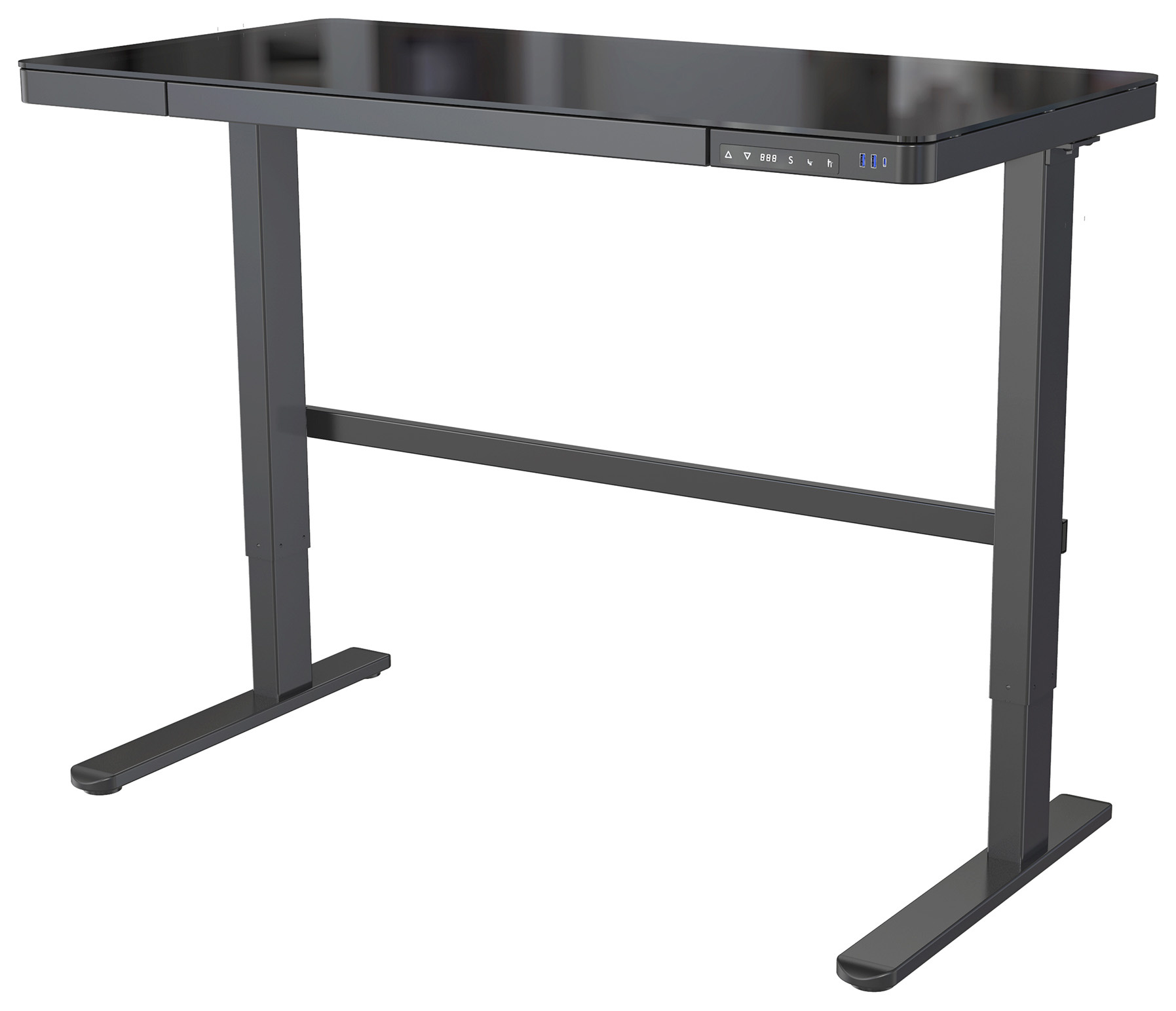 Компьютерный стол Cactus CS-EGD-BBK, металл, черный (CS-EGD-BBK)