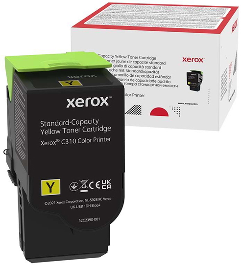 Картридж лазерный Xerox 006R04363, желтый, 2000 страниц, оригинальный для Xerox C310