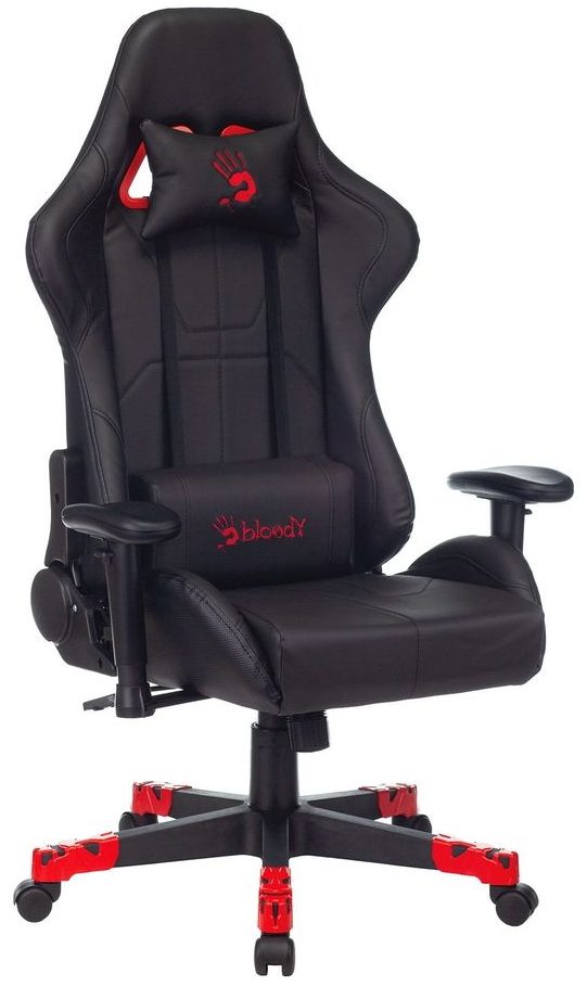 Игровые кресла  E2E4 Кресло игровое A4TECH Bloody GC-550, черный/красный