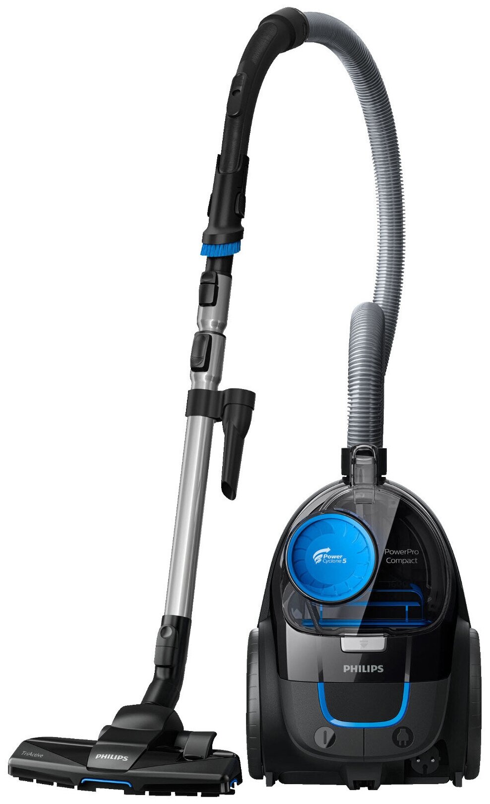 Пылесос Philips 3000 Series FC9331/09 900 Вт, 1.5 л, 6 м, черный/синий (FC9331/09)
