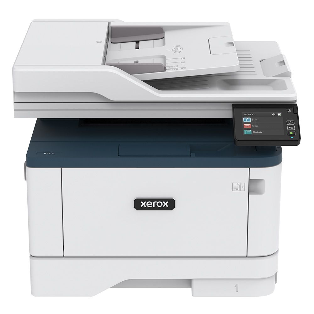 МФУ лазерный Xerox B305 MFP, A4, ч/б, 38стр/мин (A4 ч/б), 2400x600 dpi, дуплекс, АПД-50 листов, сетевой, Wi-Fi, USB (B305V_DNI)