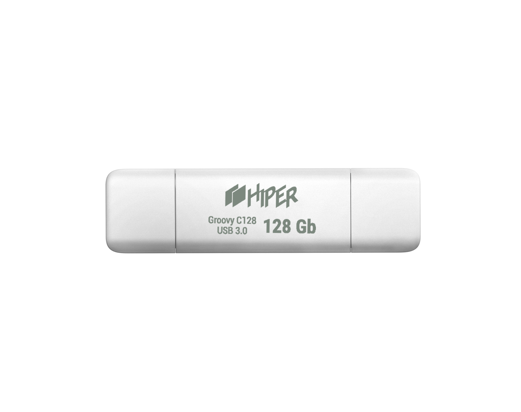 Флешка 128Gb USB 3.0/USB Type-C Hiper Groovy С128, белый (HI-USBOTG128GBU787W)