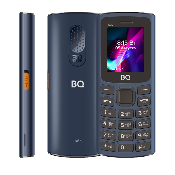 Мобильный телефон BQ 1862 Talk, 1.77 160x128 TFT, 64Mb RAM, 64Mb, BT, 2-Sim, 600 мА·ч, micro-USB, синий