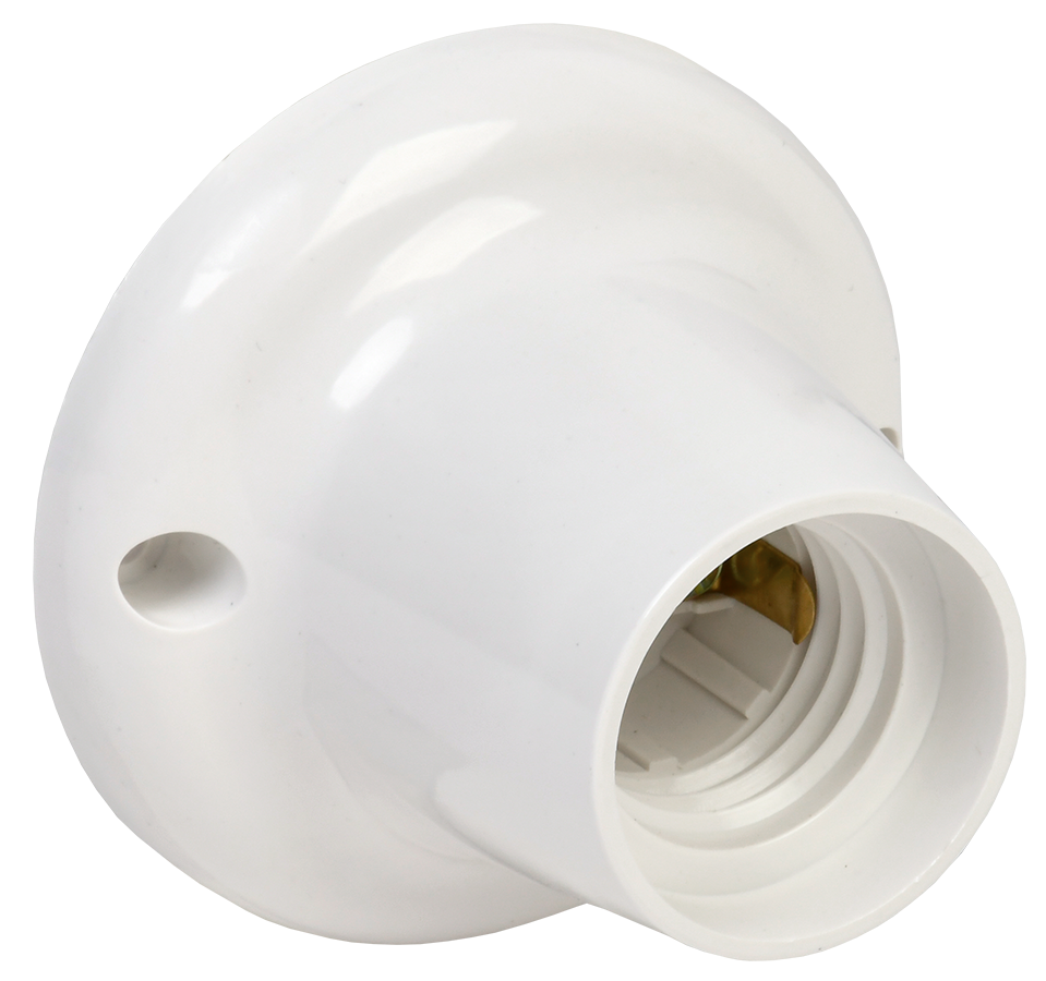 Патрон пластиковый IEK Ппл27-04-К21 для светодиодных/накаливания/энергосберегающих ламп, белый (EPP12-04-01-K01)