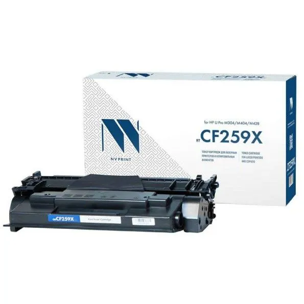 Картридж лазерный NV Print NV-CF259X (59X/CF259X), черный, 10000 страниц, совместимый для LJ Pro M304/M404/M428 с чипом