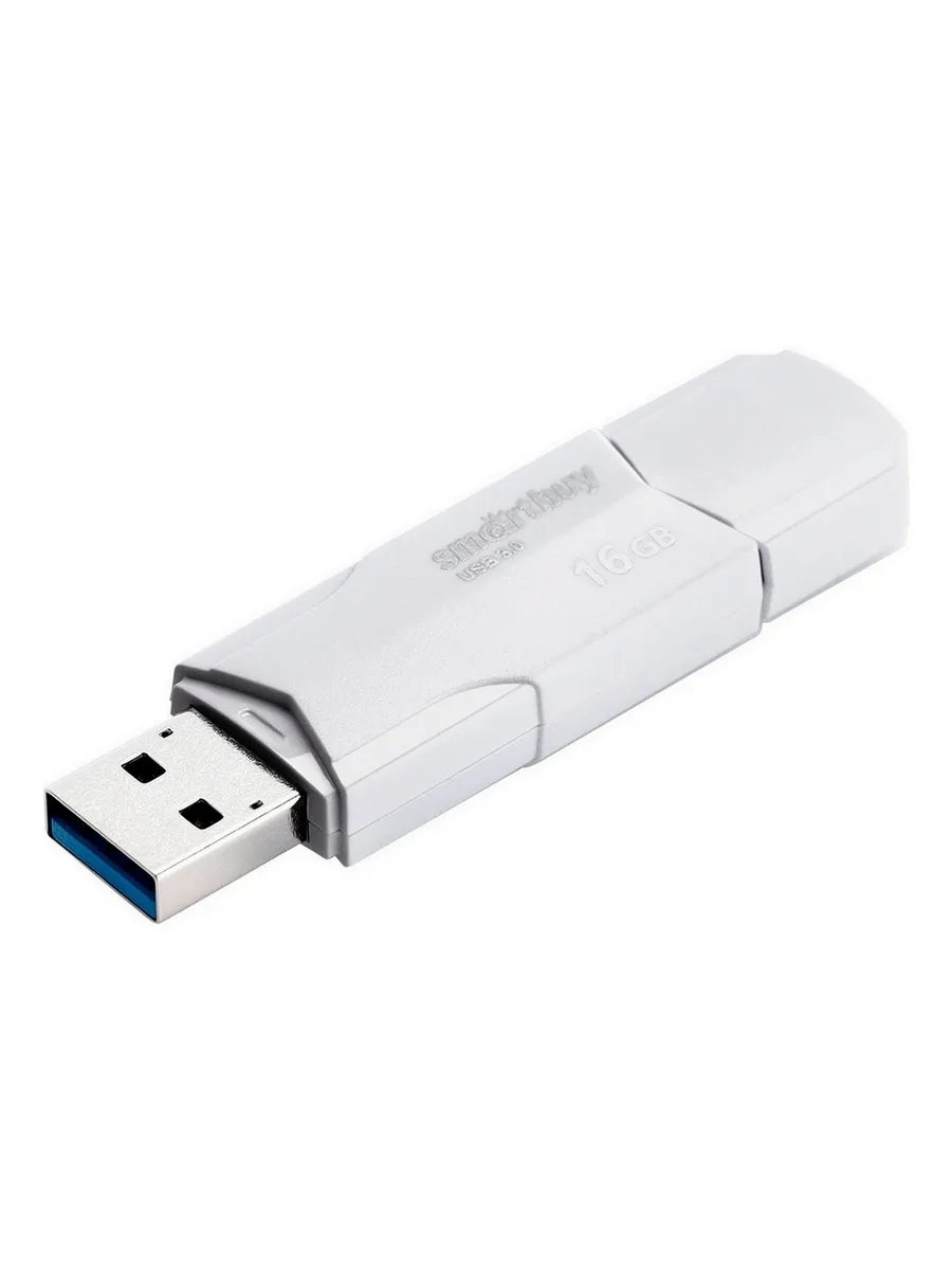 Флешка 16Gb USB 3.1 SmartBuy Clue, белый (SB16GBCLU-W3)