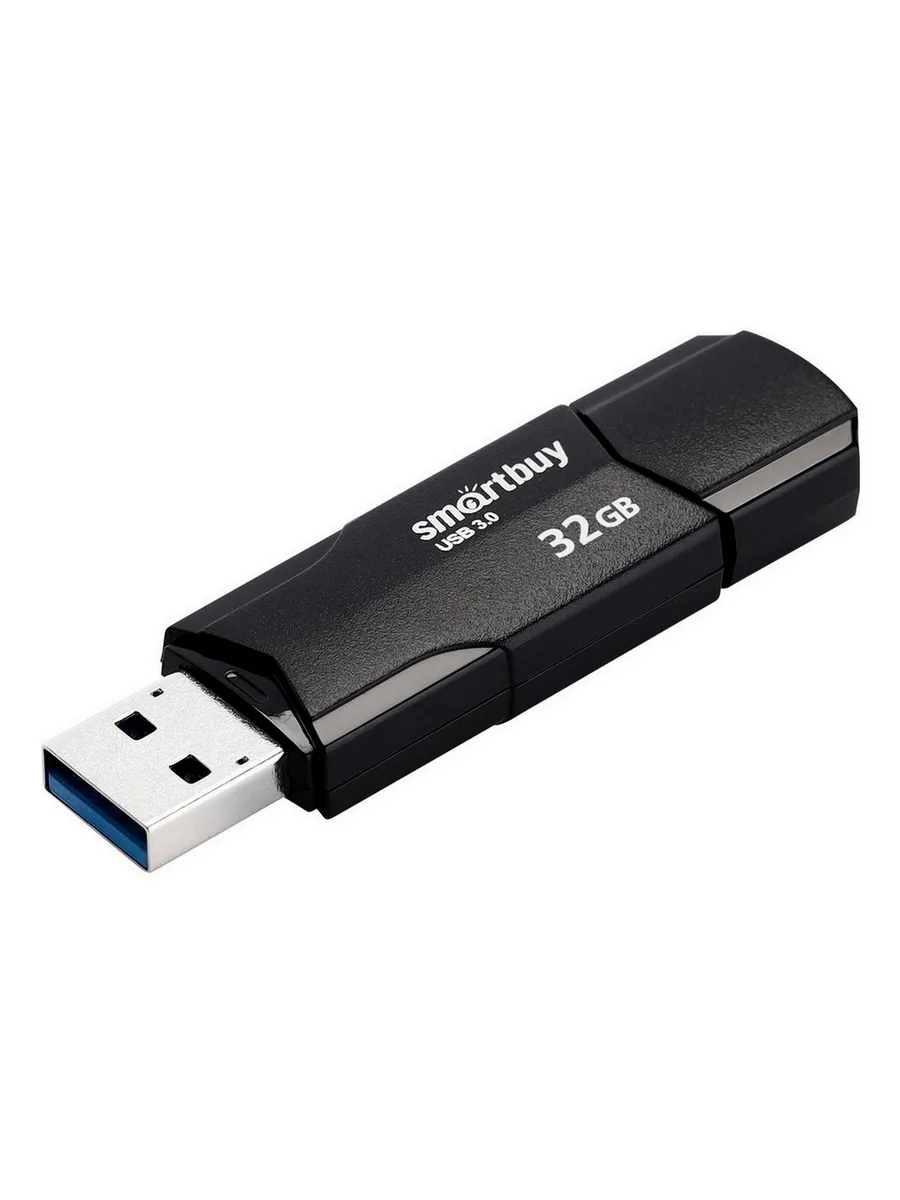 Флешка 32Gb USB 3.1 SmartBuy Clue, черный (SB32GBCLU-K3)