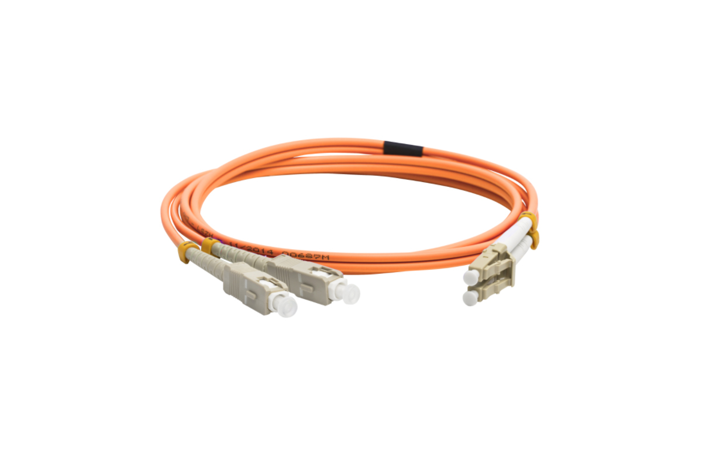 Патч-корд оптический LANMASTER, LC/PC-SC/PC, многомодовый, 50/125, OM2, двойной, 5м, оранжевый (LAN-2LC-2SC/OM2-5.0)