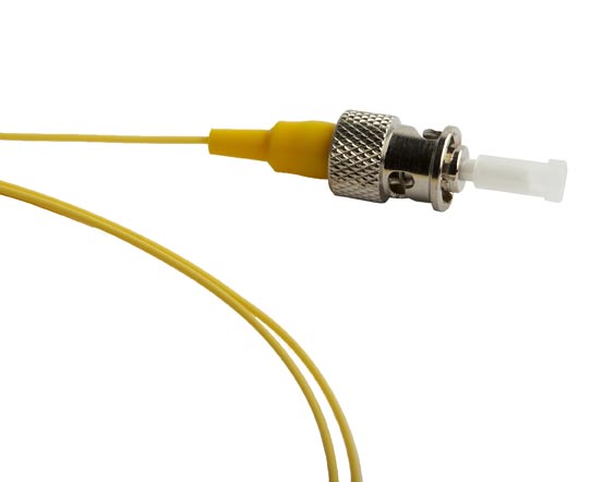 Пигтейл Hyperline, ST/UPC, одномодовый, 9/125, OS2, одинарный, 1м, желтый (FPT-B9-9-ST/UR-1M-LSZH-YL)