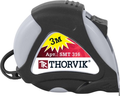 Рулетка 3 м x 1.6 см, прорезиненный корпус, Thorvik (SMT316)