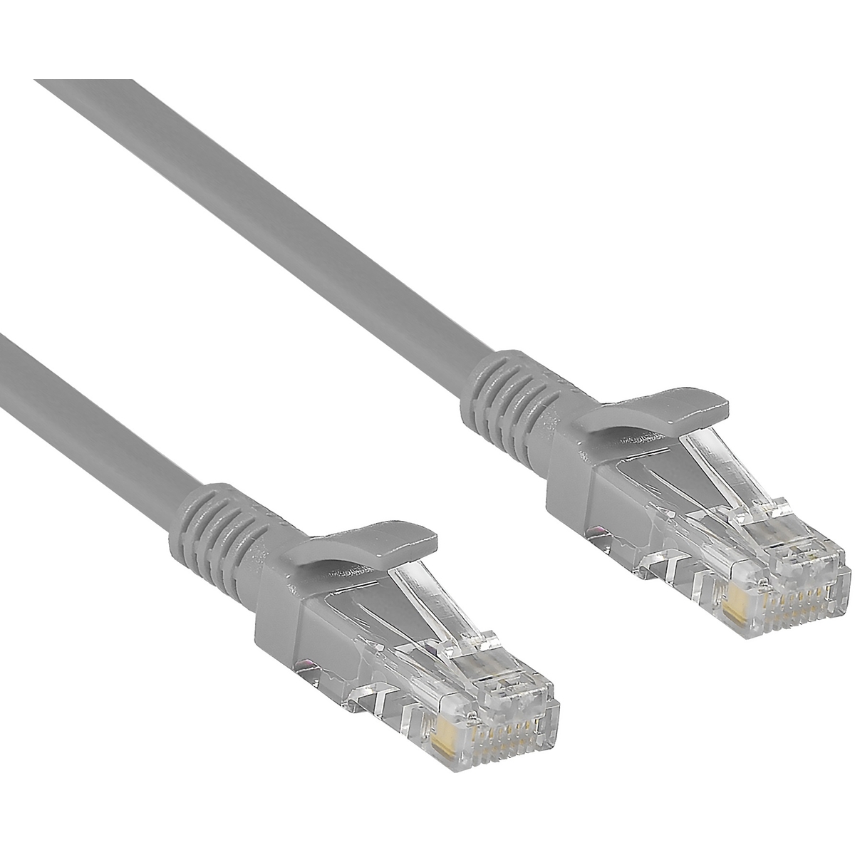  Патч-корд UTP кат.5e, 2 м, RJ45-RJ45, серый, CCA, Exegate UTP-RJ45-RJ45-5e-2M-GY (EX138962RUS)
