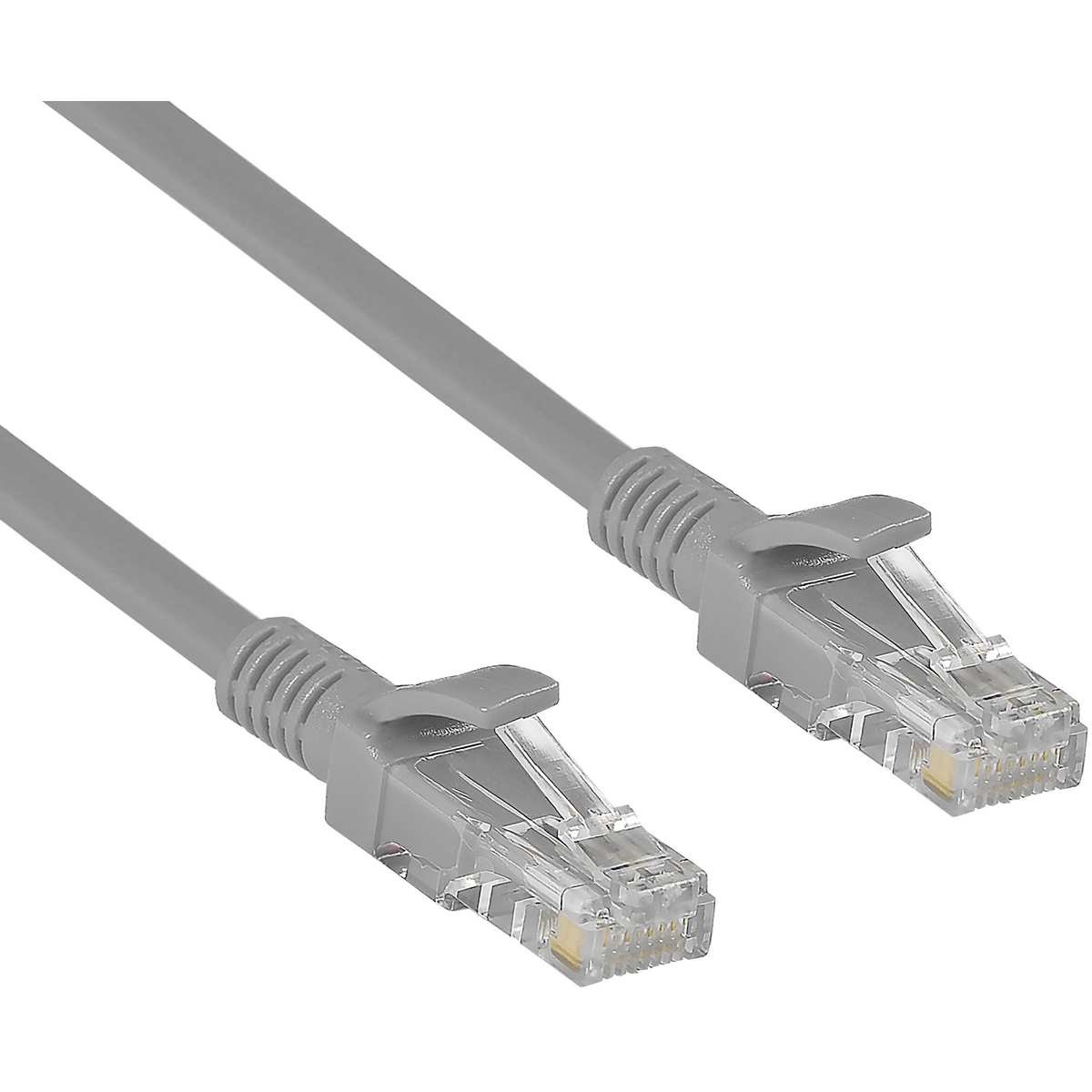 Патч-корд UTP кат.5e, 2 м, RJ45-RJ45, серый, CCA, Exegate UTP-RJ45-RJ45-5e-2M-GY (EX138962RUS)