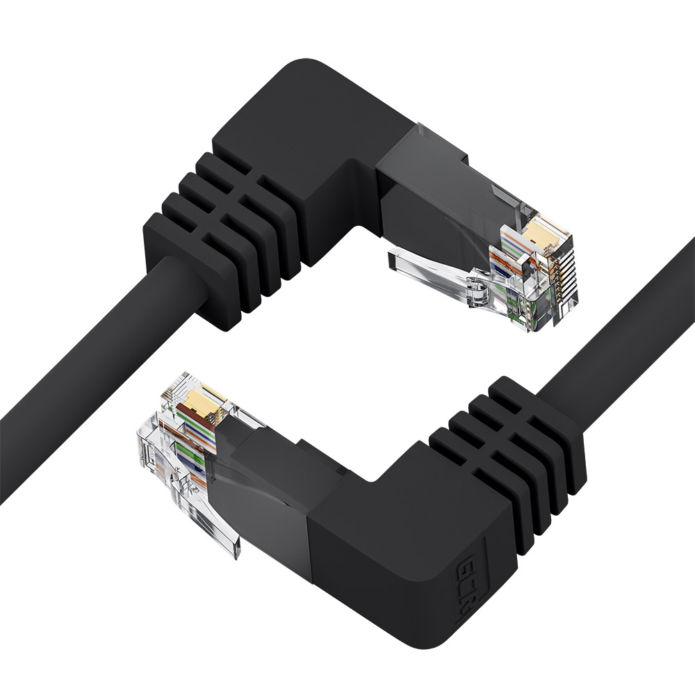 Патч-корд UTP кат.5e, 1м, RJ45-RJ45, черный, GCR (GCR-53912)