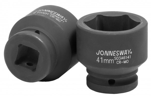 Головка торцевая Jonnesway, ударная, шестигранная, 41мм, 3/4″, высота 57мм (S03A6141)