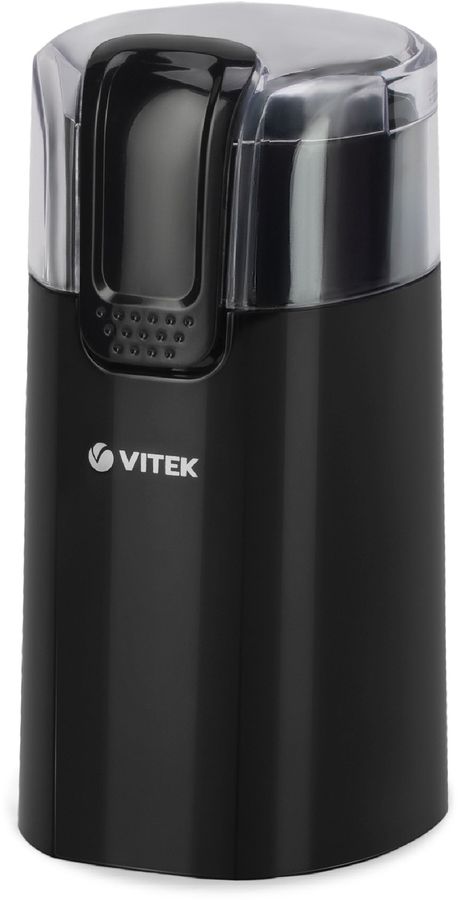  Кофемолка Vitek VT-7124, ротационный нож, 60 г, 150 Вт, черный (VT-7124 BK)