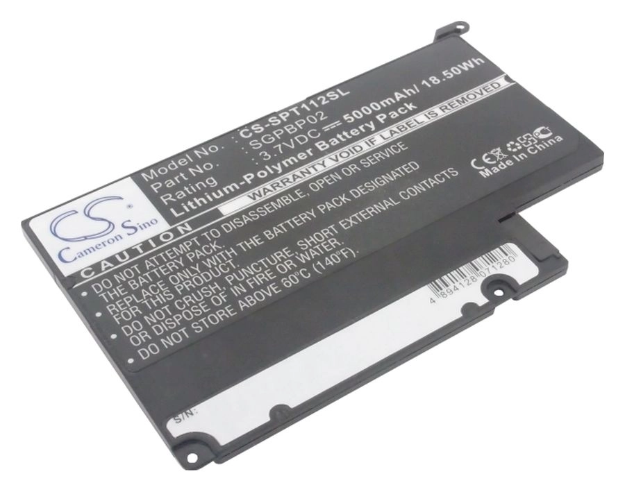   E2E4 Аккумулятор CameronSino CS-SPT112SL, 3.7V, 5000mAh, Li-pol для Sony Tablet S SGPT111, SGPT112, SGPT113, SGPT114