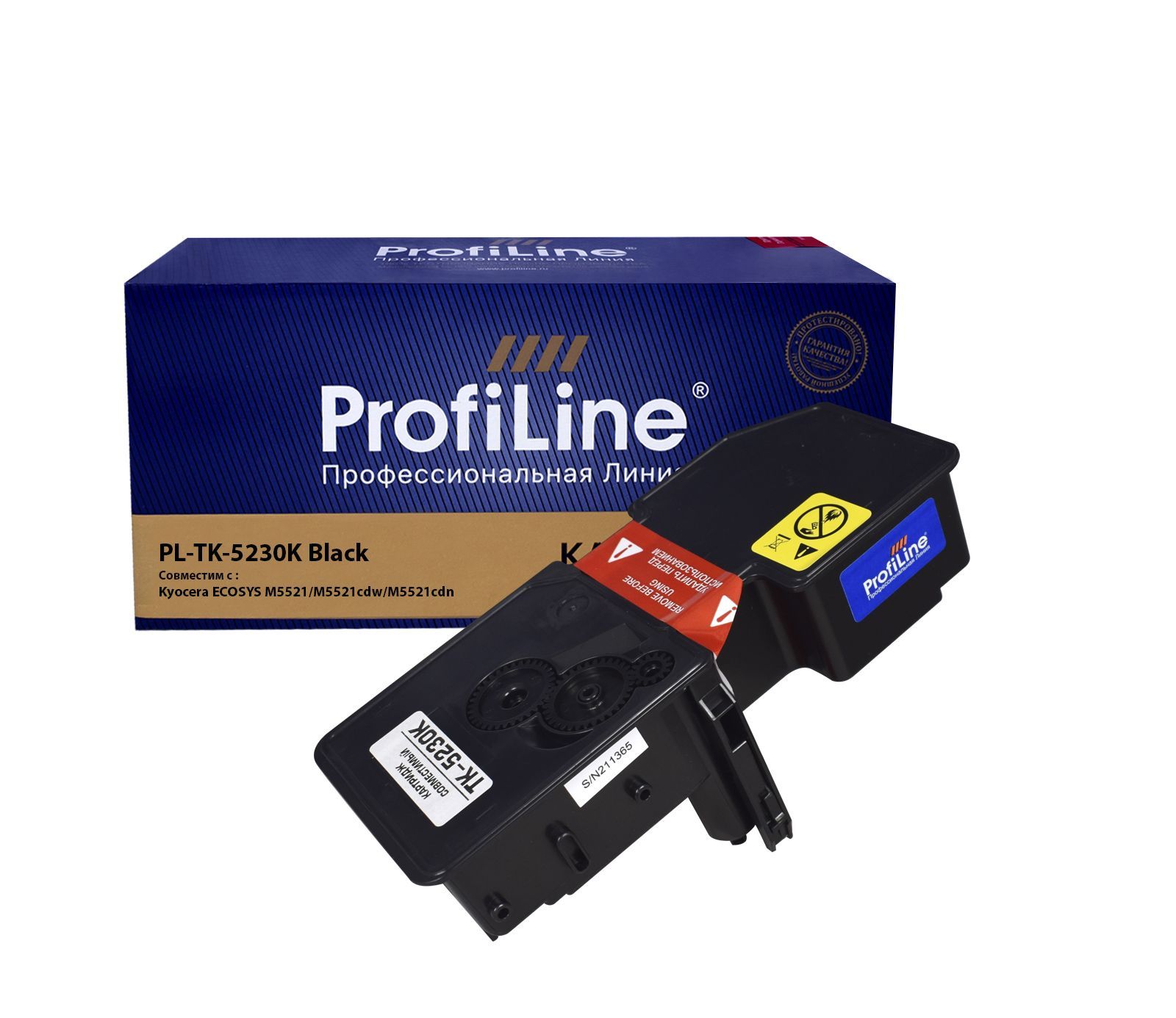 Картридж лазерный ProfiLine PL-TK-5230K/PL_TK-5230K_BK (TK-5230K/1T02R90NL0), черный, 2600 страниц, совместимый для Kyocera Ecosys M5521/5521cdw/5521cdn без чипа