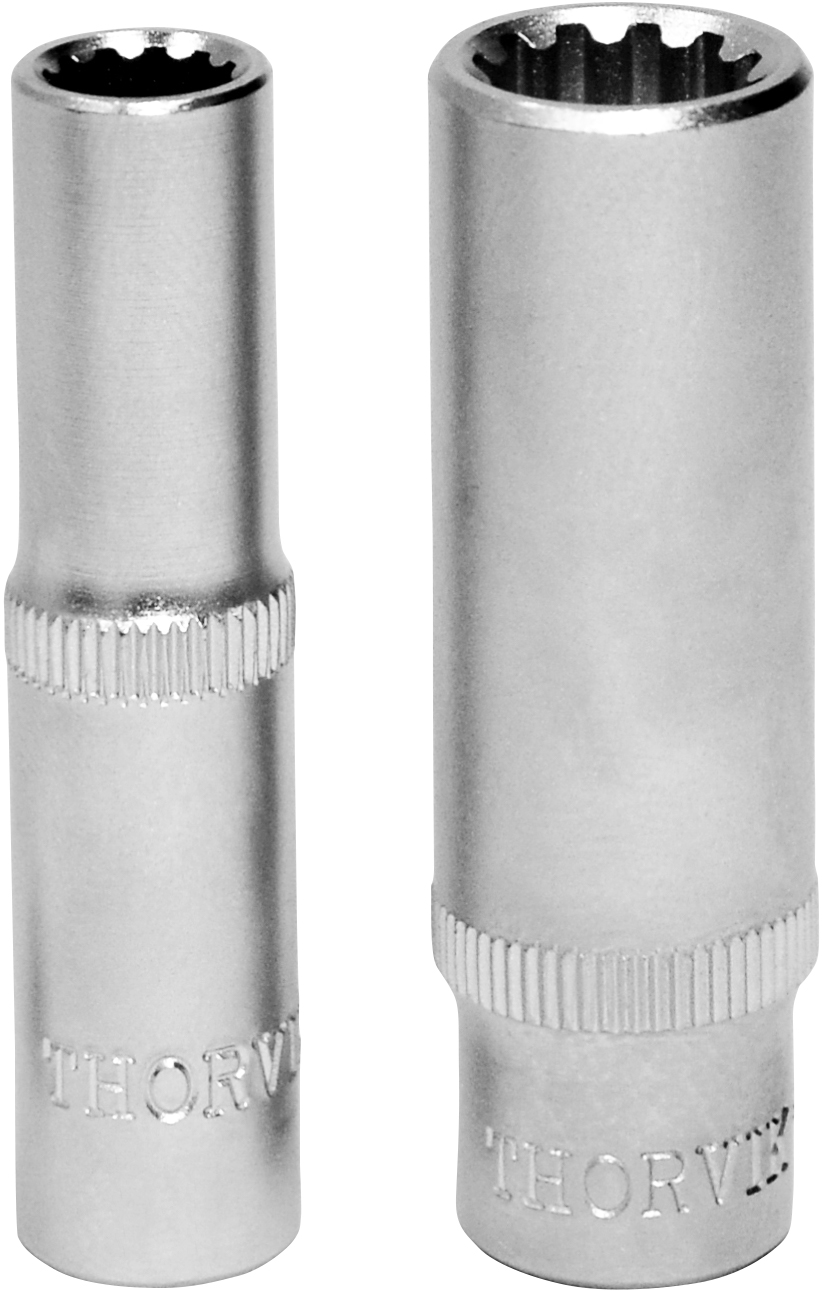 Головка торцевая Thorvik Multiprof, глубокая, 7мм, 1/4, высота 50мм (MP11407)