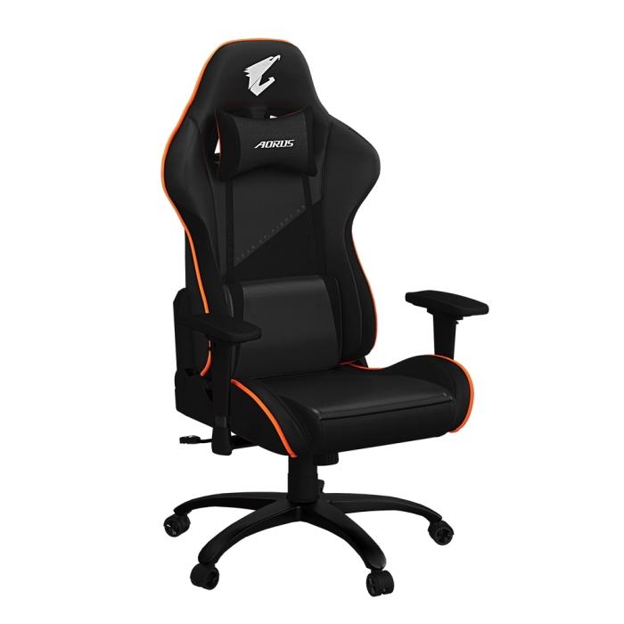 Игровые кресла  E2E4 Кресло игровое Gigabyte Aorus AGC310, черный/оранжевый (GP-AGC310)