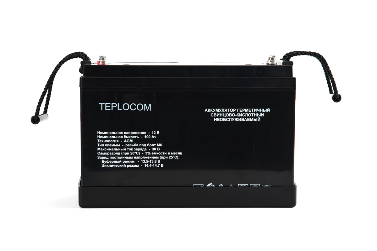 Аккумуляторная батарея для ИБП Бастион Teplocom, 12V, 100Ah (437)