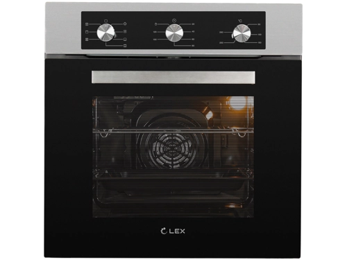Духовой шкаф электрический LEX EDM 072 IX, черный/серебристый (CHAO000373)