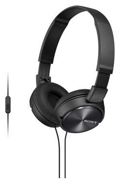 Проводная гарнитура Sony MDR-ZX310AP, Jack 3.5mm, черный