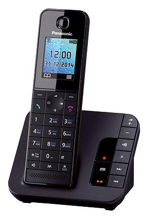 Радиотелефон Panasonic KX-TGH220, DECT, АОН, черный