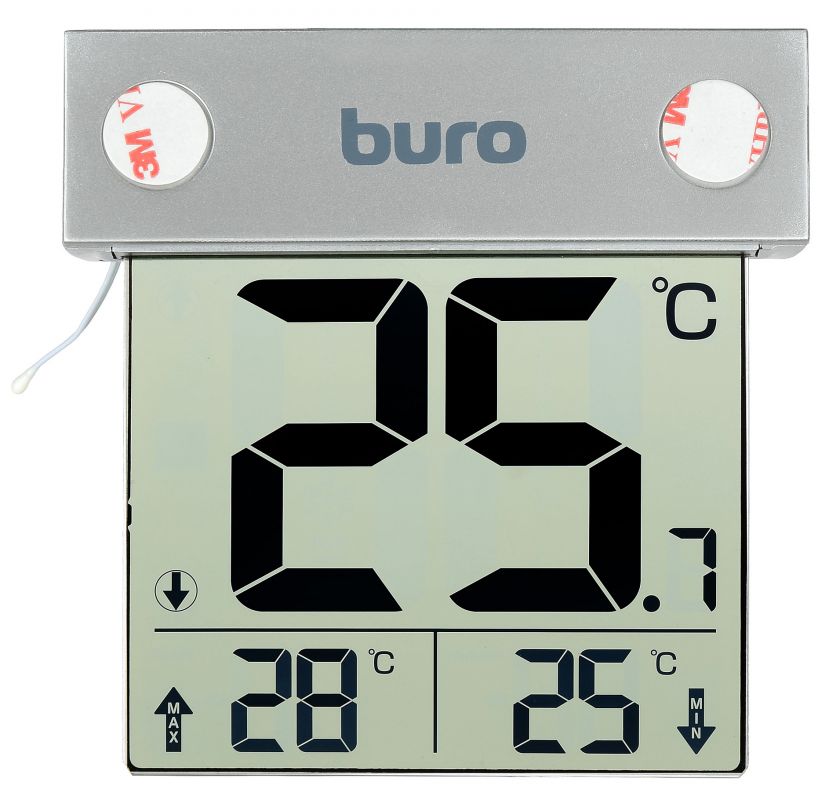Термометр цифровой настенный -20°C-50°C, незаменяемая Ni-MH, Buro P-6041 (1033956)