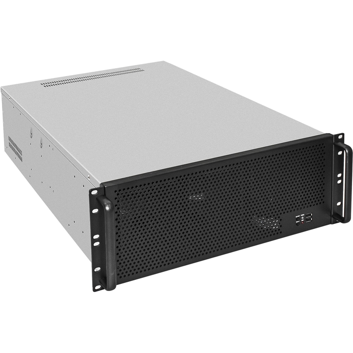 Корпус Exegate Pro 4U650-18/800ADS, E-ATX, 4U RM, 1x800 Вт, черный/серебристый (EX292575RUS)