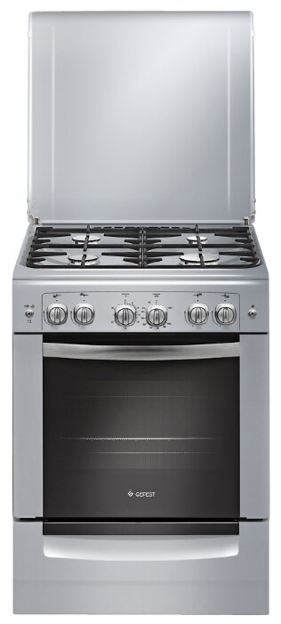 Кухонные плиты Плита газовая Gefest 6100-02, серебристый