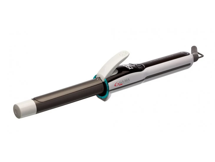   E2E4 Щипцы Ga.Ma Starlight Titanium Iht Digital F21.19SLIGHT , 220°C, 35Вт, титановое покрытие, режимов: 3, петля для подвешивания, 1.9м, коричневый/белый