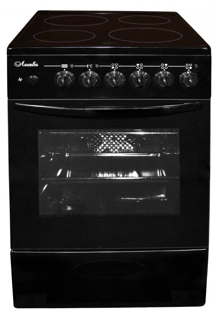 Кухонные плиты  E2E4 Плита электрическая Лысьва 4004MK00, черный (4004MK00)