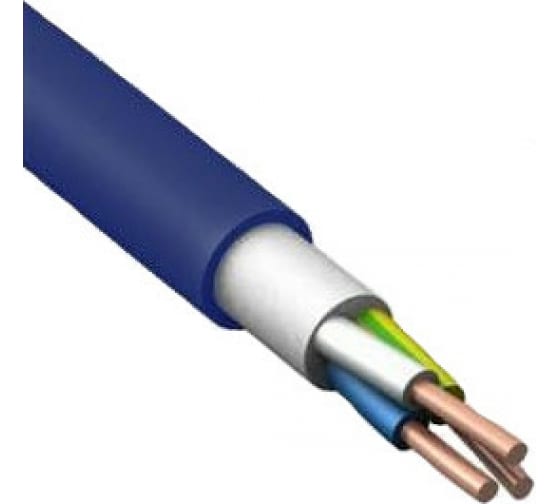   E2E4 Кабель медный ВВГнг(А)-LS 3x1.5 мм² бухта 100 м круглый ГОСТ Русский Свет (7882)