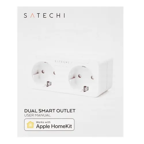 Умная розетка Satechi Dual Smart Outlet, WiFi, белый (ST-HK2OAW-EU)