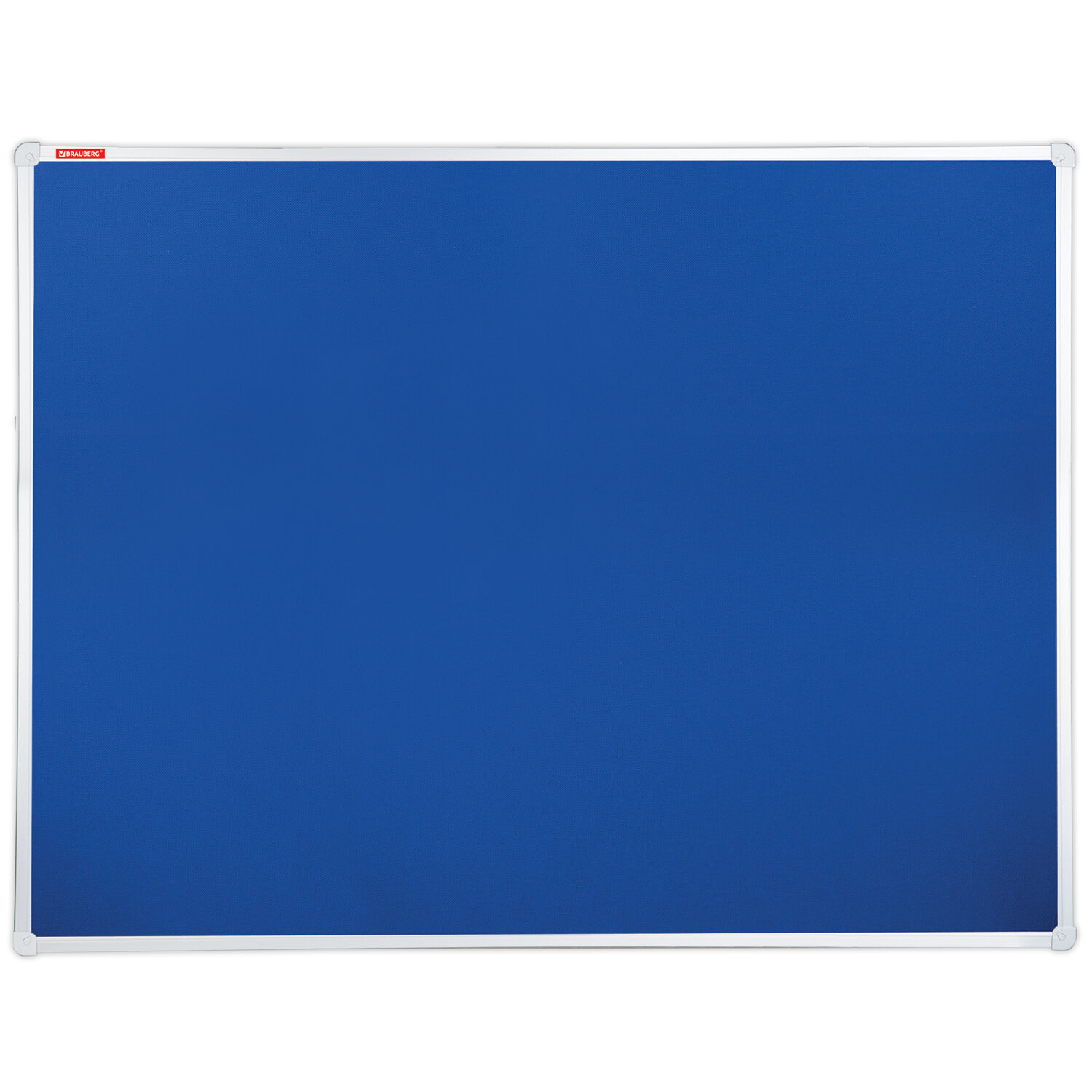 Демонстрационные доски  E2E4 Демонстрационная доска Brauberg пробковая, 60x90см, текстильное покрытие (синий)/алюминий (серый) (231700)
