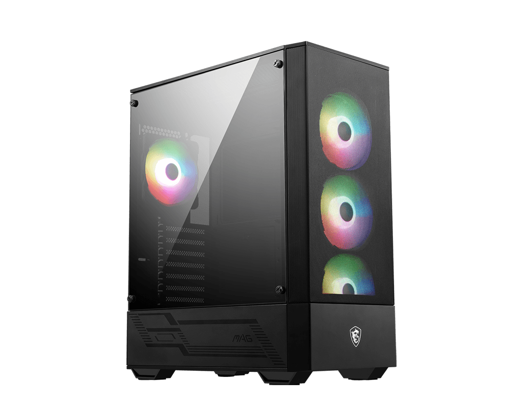 Корпус MSI MAG FORGE 112R, ATX, Midi-Tower, 2xUSB 3.2, RGB подсветка, черный, без БП (306-7G16X23-809)