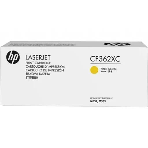 Картридж лазерный HP 508X/CF362XC, желтый, 9500 страниц, оригинальный для HP M552/M553