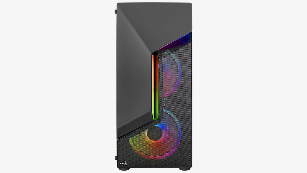 Корпус AeroCool Scape, ATX, Midi-Tower, 2xUSB 3.0, RGB подсветка, черный, без БП (SCAPE-G-BK-v2)