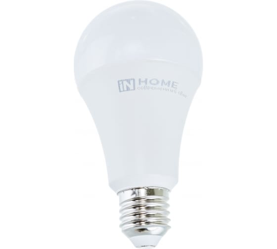 Лампа светодиодная E27 груша/A70, 30Вт, 6500K / холодный свет, 2850лм, IN HOME LED-A70-VC (4690612024165)