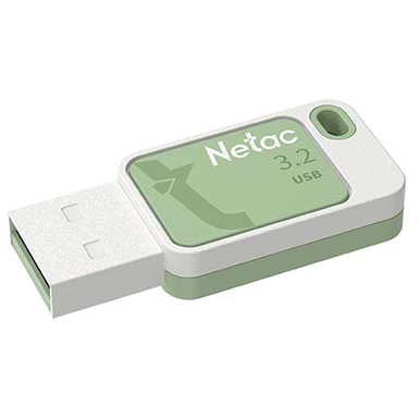 Флешка 128Gb USB 3.2 Gen 1 Netac NT03UA31N-128G-32GN, белый/зеленый
