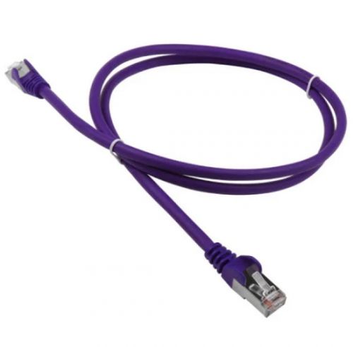   E2E4 Патч-корд FTP кат.5e, 2м, RJ45-RJ45, фиолетовый, LSZH, экранированный, Lanmaster (LAN-PC45/S5E-2.0-VI)