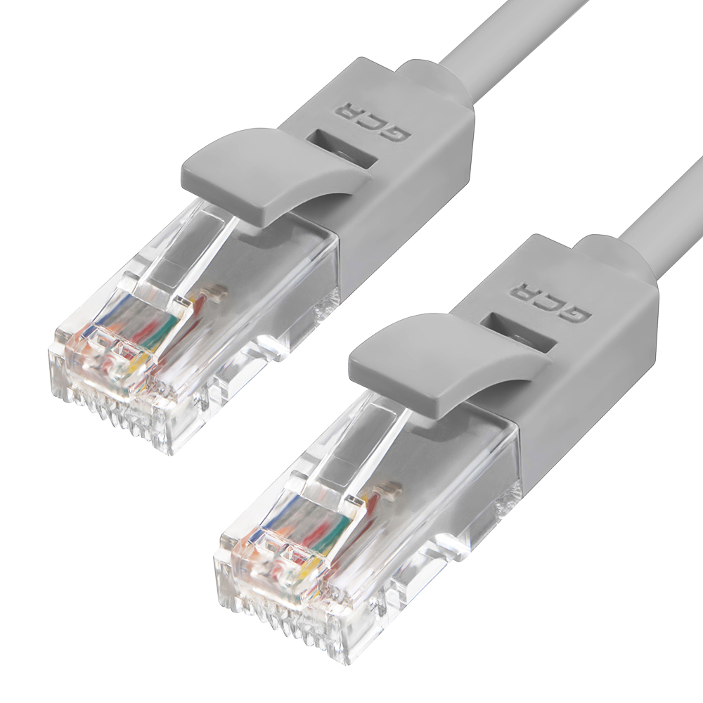 Патч-корд UTP кат.5e, 10м, RJ45-RJ45, серый, Greenconnect (GCR-LNC03-10.0m)