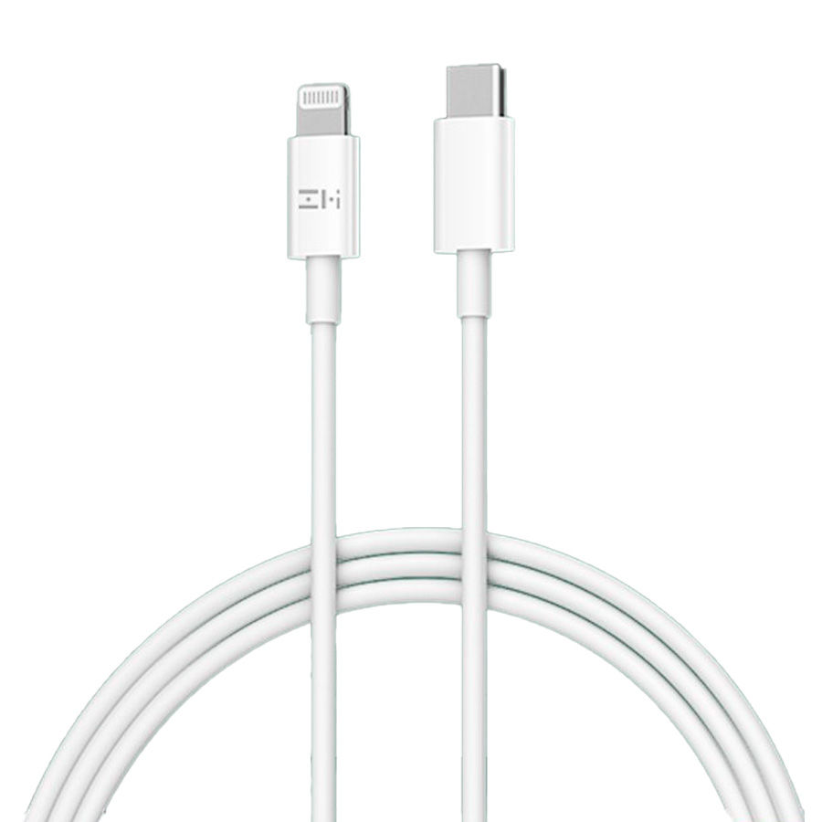 Кабель Lightning 8-pin-USB Type-C, MFi, 1 м, белый, ZMI AL870 (ZMKAL870CCWH)