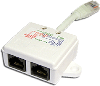 Y-адаптер TWT 2 компьютерных порта, экранированный, кат. 5е, белый (TWT-Y-E2-E2-S)