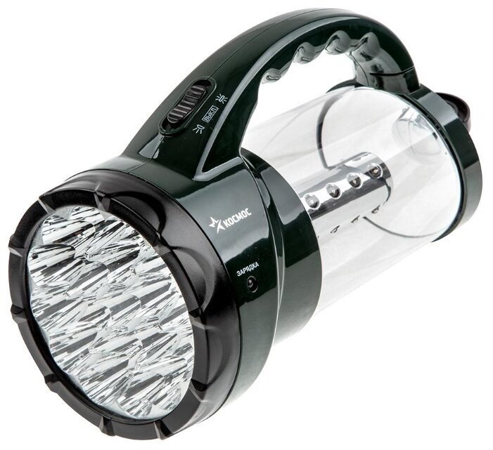 кемпинговый фонарь-прожектор КОСМОС 2008L-LED (KOCAP2008L-LED) 350 лм 2 режима, 4V 2Ah, 190Lm, 350Lm, 15 часов работы