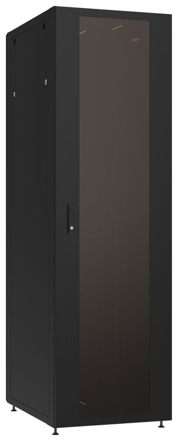 Шкаф телекоммуникационный напольный 18U 600x800 мм, стекло, черный, разборный, C3 Solutions Practic.3 18-68.GF12.SD2.BF12 B (NT435068)