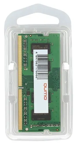 Память DDR4 SODIMM 8Gb, 3200MHz, CL22, 1.2 В, Qumo (QUM4S-8G3200P22)