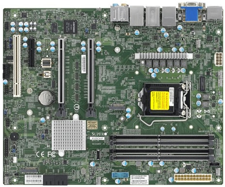 Материнская плата Supermicro X12SCA-F, 1xSocket1200, iW480, 4xDDR4, 2PCI-Ex16, 2xM.2-PCI-E, 4SATA3 RAID 0/1/5/10, 7.1-ch, GLAN, 2.5GLAN, IPMI, 2xUSB 2.0, VGA, DVI, HDMI, DisplayPort, ATX, Bulk (MBD-X12SCA-F-B)