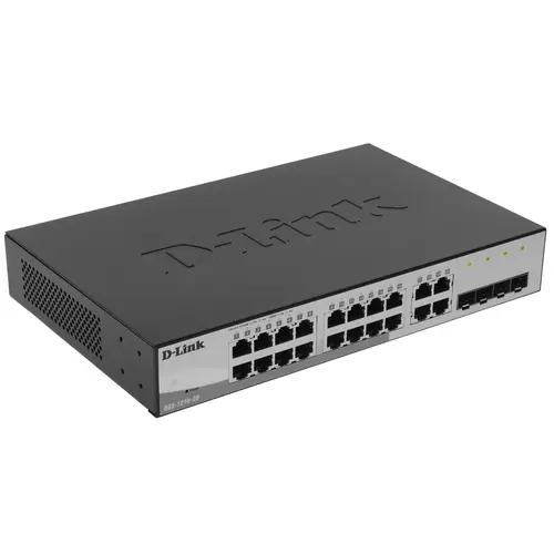 Коммутатор D-link DGS-1210-20, управляемый, кол-во портов: 16x1 Гбит/с, кол-во SFP/uplink: combo RJ-45/SFP 4x1 Гбит/с, установка в стойку (DGS-1210-20/F2A )